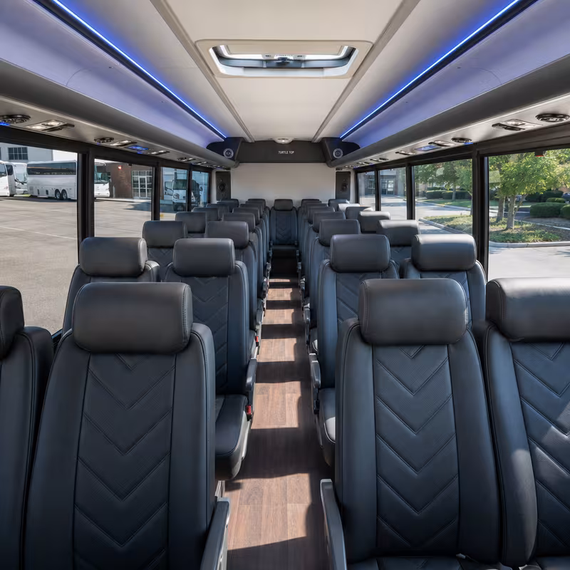 15-35 Passenger Minibus Interior