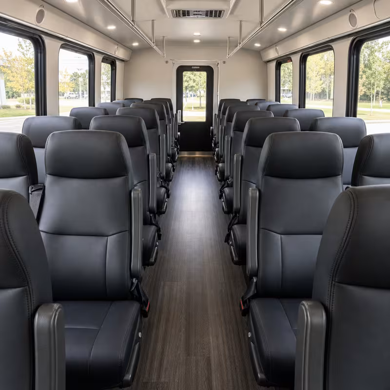 15-35 Passenger Minibus Interior