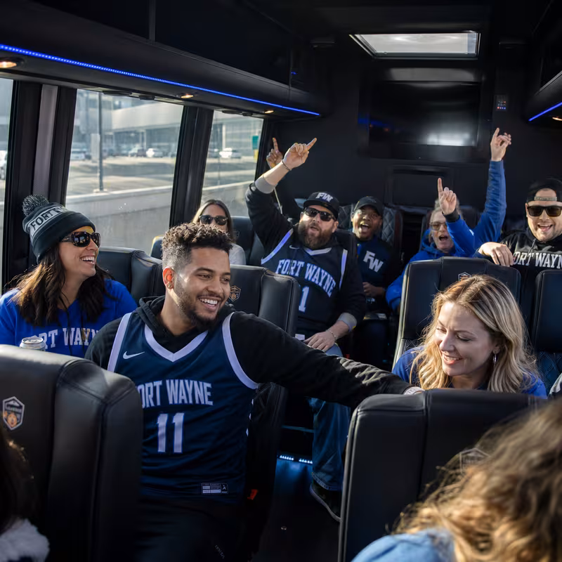 Fort Wayne Sporting Event Transportation fleet vehicle
